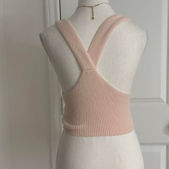 Free People Size XS Baby Pink Knit Tank Super Soft - Picture 2 of 5